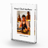 Chef-kok Voeg naam tekst mannen keuken bakkerij Fotoblokken (Rechts)