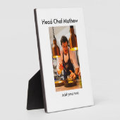 Chef-kok Voeg naam tekst mannen keuken bakkerij Fotoplaat (Zijkant)