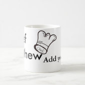 Chef-kok Voeg naam tekst mannen keuken bakkerij Koffiemok (Center)