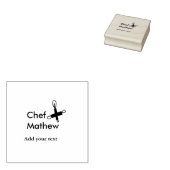 Chef-kok Voeg naam tekst mannen keuken bakkerij Rubberstempel (Gestempeld)