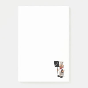 Chef kok - WELKOM menukaart Post-it® Notes
