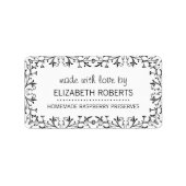 chef-kok zelfgemaakt inblikken bakken label (Voorkant)