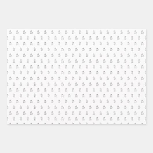 Chef koken bakken keuken cadeau inpakpapier vel (Voorkant 3)