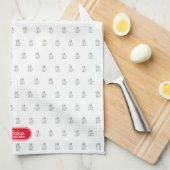 Chef koken bakken keuken cadeau theedoek (Quarter Fold)