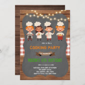 Chef koken bakken verjaardag thema kaart (Voorkant / Achterkant)