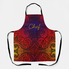 Chef Koken in kleur Doodle Schort