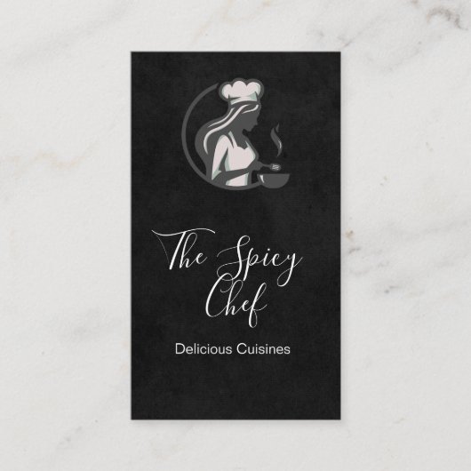 Chef Koken Logo | Restaurant | Catering Visitekaartje (Voorkant)