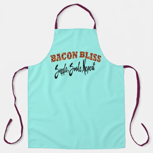 Chef Koken Nieuwigheid Schorten, Bacon Bliss Herha Schort (Voorkant)