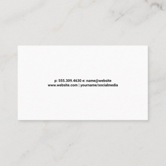 Chef-koks die voedselcreaties maken visitekaartje (Achterkant)