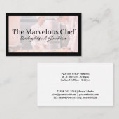 Chef-koks in de keuken | culinair visitekaartje (Voorkant / Achterkant)
