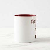 Chef-koks zijn hot tweekleurige koffiemok (Center)