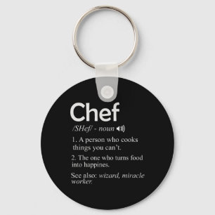 Chef Kook Bbq Grappig T-shirt Cool Koken Liefde Pe Sleutelhanger