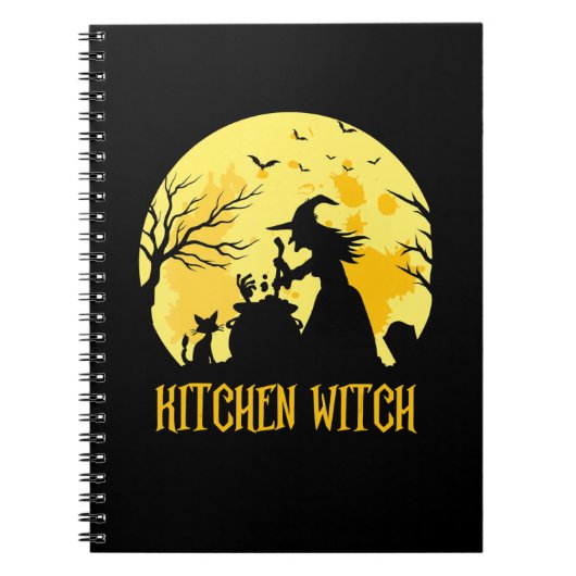 Chef kookt halloween cadeau | keukenheks notitieboek (Voorkant)