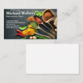 Chef kruiden en specerijen | Culinaire ingrediënte Visitekaartje (Voorkant / Achterkant)