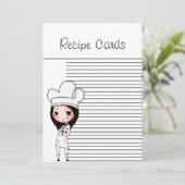 Chef Lady Recipe Kaarten (Staand voorkant)