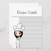 Chef Lady Recipe Kaarten (Voorkant / Achterkant)