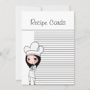 Chef Lady Recipe Kaarten