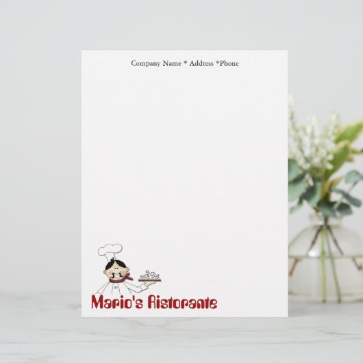 Chef Letterhead Briefhoofd (Staand voorkant)