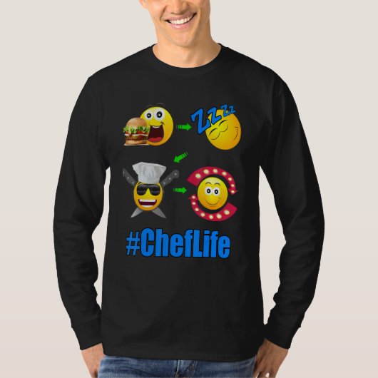 Chef Life Lifestyle Koken 1 T-shirt (Voorkant)