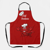 Chef Lobster All-Over Print Schort aanpassen