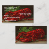 CHEF LOBSTER OVERNIGHT SHIPPING VISITEKAARTJES (Voorkant / Achterkant)