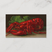 CHEF LOBSTER OVERNIGHT SHIPPING VISITEKAARTJES (Achterkant)
