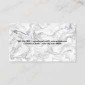 Chef Logo | Achtergrond marmer Visitekaartje (Achterkant)