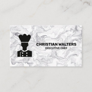 Chef Logo Achtergrond marmer Visitekaartje