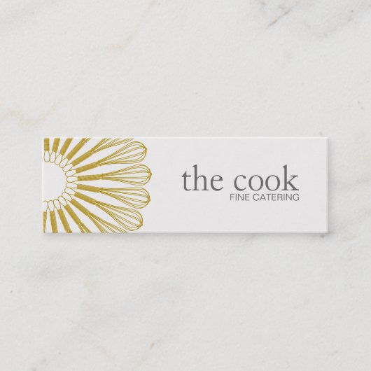 Chef-Logo catering whiskycatering Mini Visitekaartje (Voorkant)