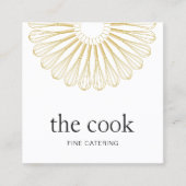 Chef-Logo catering whiskycatering Vierkante Visitekaartje (Voorkant)