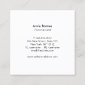 Chef-Logo catering whiskycatering Vierkante Visitekaartje (Achterkant)