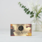 Chef Logo | Gold Foil | Silverware Logo Visitekaartje (Staand voorkant)