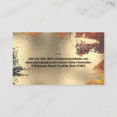 Chef-Logo | goudfolie Visitekaartje (Achterkant)