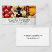 Chef-Logo | Groenten en specerijen Visitekaartje (Voorkant / Achterkant)