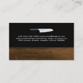 Chef Logo | Houtsim Visitekaartje (Achterkant)