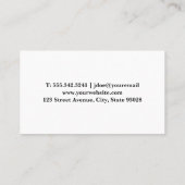 Chef-Logo | Kookingrediënten Visitekaartje (Achterkant)