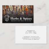 Chef Logo | Kruiden en specerijen op Spoons Visitekaartje (Voorkant / Achterkant)