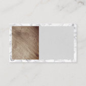 Chef Logo | Marmeren Rand Visitekaartje (Achterkant)