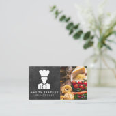 Chef Logo | Pasta Tomato Food Visitekaartje (Staand voorkant)