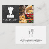 Chef Logo | Pasta Tomato Food Visitekaartje (Voorkant / Achterkant)