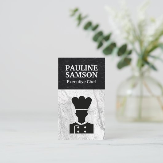 Chef-Logo Visitekaartje (Staand voorkant)