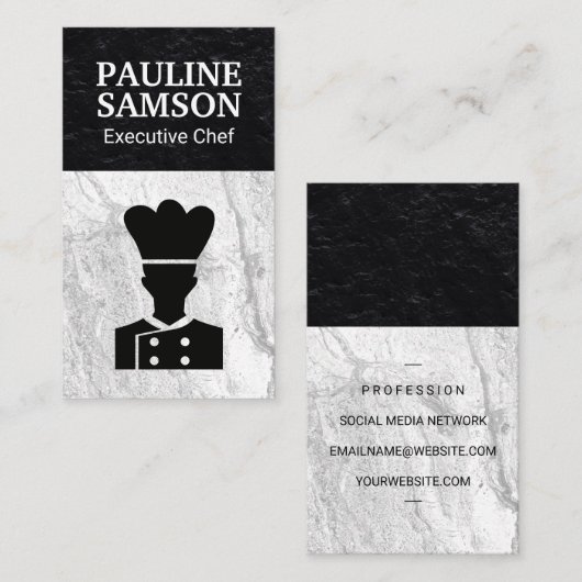 Chef-Logo Visitekaartje (Voorkant / Achterkant)