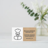 Chef Logo Visitekaartje (Staand voorkant)