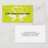 Chef Logo | Voedselpatroon Visitekaartje (Voorkant / Achterkant)