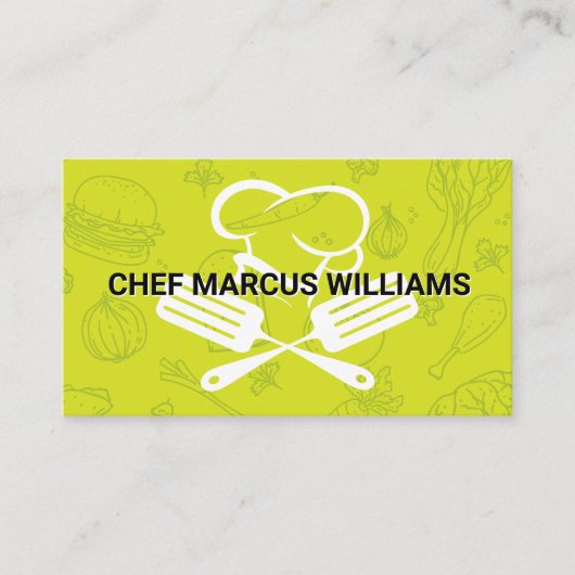 Chef Logo | Voedselpatroon Visitekaartje (Voorkant)