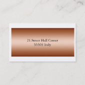 Chef Logo voor restaurants van Pizza Visitekaartje (Achterkant)