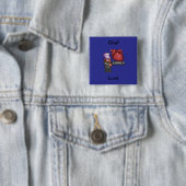Chef Love Pin Vierkante Button 5,1 Cm (In situ)