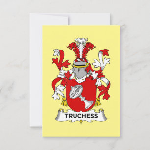 Chef Lover  Truchess Coat of Arms - Family Crest Bedankkaart