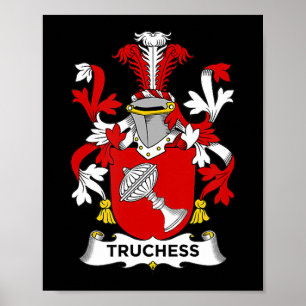 Chef Lover  Truchess Coat of Arms - Family Crest Poster