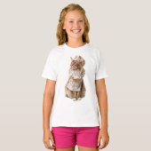 Chef Maine Coon Kat Bakker Kinderen T-shirt (Voorkant volledig)